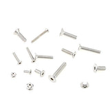 💢 Hilitchi 460 piezas métricas M3 M4 M5 cabeza plana avellanada tornillos Kit surtido de tuercas de tornillo – acero inoxidable 304