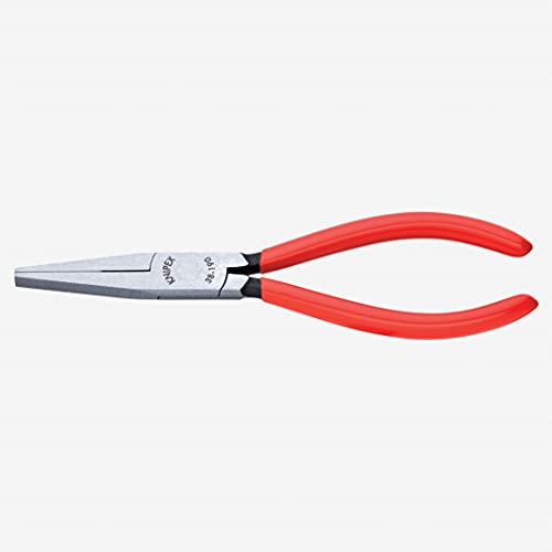 ▶ KNIPEX  Tools- Alicates de punta larga sin cortador, puntas planas