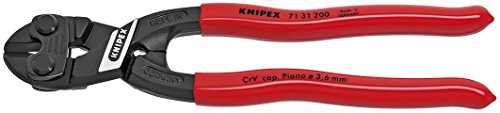 ▶ KNIPEX herramientas - Cortador de pernos compacto CoBolt con hoja con muescas, 8 pulgadas