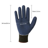 ▶ Guantes de jardinería  para mujer, guantes de trabajo impermeables con revestimiento de nitrilo para flores, plantas de jardinería, excavación de verduras, plantación, deshierba, siembra y trasplante