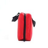PAXLamb Bolsa plegable de primeros auxilios vacía bolsa de almacenamiento médica bolsa de almacenamiento plegable roja para kits de primeros auxilios de emergencia, kit de primeros auxilios, aspiradora (rojo con tamaño de 9,8 x 7,1 x 3,1 pulgadas)