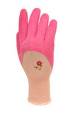 ▶ Guantes Jardinería para mujer con revestimiento de látex de nailon y microespuma, agarre texturizado, paquete de 3 pares