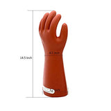 Guantes de goma aislados eléctricos para electricista, 12 KV, guantes de trabajo de seguridad de alto voltaje, aislantes para lineman