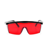 ▶ Gafas de seguridad con láser rojo - Gafas de protección ocular para nivel láser rojo, herramientas láser rotativas y multilínea - Gafas con templo ajustable (caja protectora incluida)