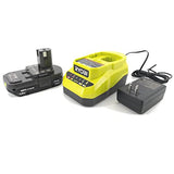 Ryobi P737D Portable Power Inflator with P118B Charger, 1.5 Ah Lithium-ion Battery and 15 Inch Buho Tool Bag