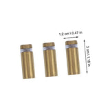 🔩 Mobestech 24 Piezas De Acero Inoxidable Clavos Publicitarios Soporte De Letrero Soporte De Vidrio Tornillos Blancos Soportes De Letrero Tornillos De Separación Soportes De Separador De