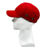 Lucent Path Gorra de béisbol roja – Gorra de protección ligera de seguridad para la cabeza, carcasa de ABS y almohadillas de espuma EVA