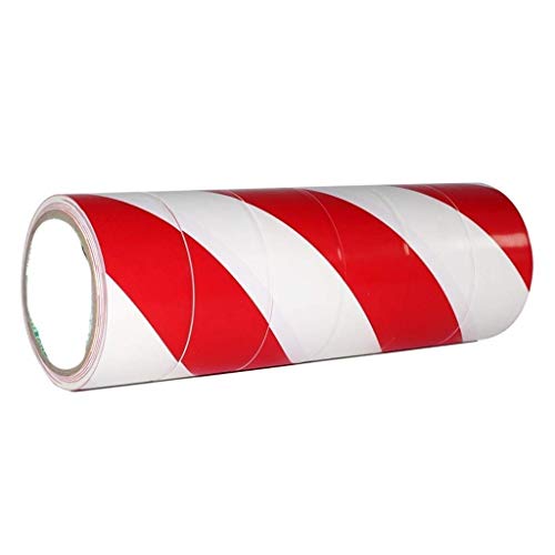 ▶ Cinta de advertencia de peligro - Cinta de piso Cinta de barrera PVC Negro Amarillo Línea de cebra Advertencia Etiquetas adhesivas de referencia Logotipo de Ground 5S Cinta de marcado revestida de col