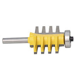 Bestgle 1/4" Caña Fresa para Cono Tenon Fresas de Carpintero para Trabajar la Madera Herramientas de Cola Router Shank ferrocarril