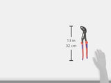 ▶ KNIPEX Cobra Tenaza para Bombas de Agua Hightech Atramentado con Fundas en Dos Componentes, 300 mm, color gris