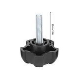 ▶ Tornillo de Mariposa Roscado Macho de 5 Piezas, Tornillo de Mariposa Con Mango de Plástico M6 de 25 Mm, Tornillo de Cabeza de Estrella de Cinco Puntas, Perilla de Agarre Roscadatornillo combinado