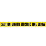 Morris Products Cinta de precaución eléctrica subterránea – 3 pulgadas de ancho – Detectable de 12 – 18 pulgadas de profundidad – Rojo
