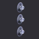 outus - Ventosas pequeñas de plástico sin gancho (20 mm, 20 unidades)