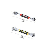 ▶Llave multifuncional 8 en 1, llave 48 en 1 con cabezal giratorio de 360 grados (amarilla)