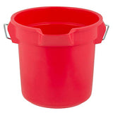 Rubbermaid Commercial Products FG296300RED Brute Resistente, Resistente a la corrosión, cubeta Redondo, Rojo
