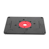 Herramientas Carpintería  Germerse Level-Loc Rings Deluxe Router Base Plate Routers Tool Precisión Negro y Rojo para carpintería doméstica