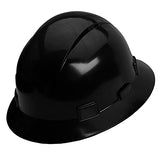 ▶ Casco de seguridad OSHA con visera completa ventilada con sistema de trinquete de 6 puntos, cumple con ANSI Z89.1, equipo de protección personal diseño de fibra de carbono