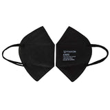 ▶ Mascarillas desechables  Paquete de 10 Powecom de 5 capas, protección transpirable KN95, mascarilla facial, máscaras antipolvo, estándar mejorado GB2626-2019 (negro)