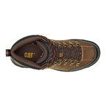 Cat Footwear Botas de trabajo impermeables con puntera suave para hombre, Marrón real, 9.5 US