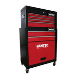 ▶ Combo Caja de Herramientas y Estante Móvil 9 Cajones fabricando en Metal Color Rojo