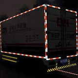 APT Dot-C2 Cinta reflectante de grado de alta intensidad (2" x 75 pies, rojo/blanco), cinta de visibilidad, rojo y blanco para remolques, automóviles, bicicletas. Cinta reflectante de visibilidad de seguridad (2Inch x 25Ft)