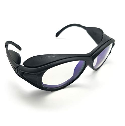 ▶ Gafas Protectoras de Seguridad Gafas 1064 NM Tipo Reflectante Gafas láser de CO2 para Fibra YAG Marcado láser Corte YAG Depilación de Tatuajes Instrumento de Tratamiento de Belleza EP-24