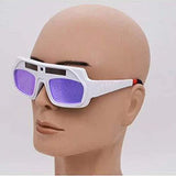 YESBAY Gafas para Soldar con Oscurecimiento Automático, Gafas para Soldar con Energía Solar Anti-Gafas, Protección Ocular De Seguridad Negro
