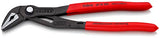 ▶ KNIPEX Cobra Es Tenaza para Bombas de Agua Extra Esbelta Atramentado Recubiertos de Plástico Antideslizante, 250 mm, color gris
