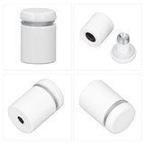 🔩 Orenic 12 Piezas Clavo Separador De Vidrio Publicitario, Tornillos Para Soportes De Letreros De Pared De Acero Inoxidable De 19x25 Mm, Juego De Tornillos Para Clavos Publicitarios De Acero Inoxidable