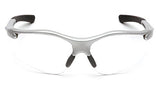 ▶ Anteojos de Seguridad, Marco Plateado/Lente Transparente Pyramex Fortress