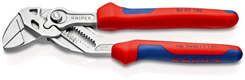▶ KNIPEX Tenaza Llave, Mangos con Fundas en Dos Componentes, 180 mm