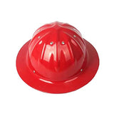 ▶ Casco de Aluminio Sombrero Grande Parasol Parasol Punto de Choque Casco Exterior Casco Duro (Color: Rojo)