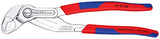 ▶ KNIPEX Cobra Tenaza para Bombas de Agua Hightech con Fundas Esbeltas en Dos Componentes, Cromado, 250 mm