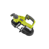 RYOBI P590KN 18 voltios ONE+ sierra de banda portátil inalámbrica con (1) batería de iones de litio de 4.0 Ah y cargador de 18 voltios