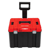 ▶ CRAFTSMAN Caja de herramientas rodantes con ruedas, bloqueable, color rojo, 20 pulgadas