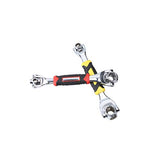 ▶Llave multifuncional 8 en 1, llave 48 en 1 con cabezal giratorio de 360 grados (amarilla)