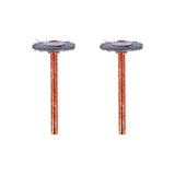 ▶ DREMEL - Cepillos de acero inoxidable 530-02 (paquete de 2), 1,9 cm de diámetro, amarillo
