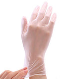 OCOMMO Guantes desechables de vinilo PVC (100 piezas) guantes desechables sin látex para protección, limpieza, preparación de alimentos, cocinar, manipular, otros, grandes