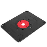 Herramientas Carpintería  Germerse Level-Loc Rings Deluxe Router Base Plate Routers Tool Precisión Negro y Rojo para carpintería doméstica