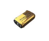Nitecore TINI-2 SS - Llavero de acero inoxidable de doble núcleo USB-C recargable LED dorado brillante - 500 lúmenes