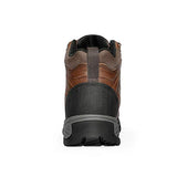 ▶   NORTIV 8 Botas de trabajo impermeables con puntera de acero para hombre, marrón / litchi, 10.5 US