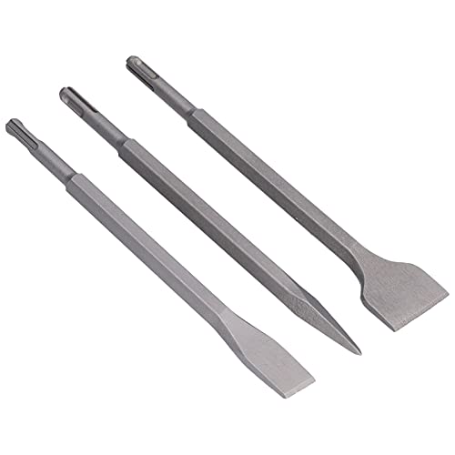Broca cincel de martillo giratorio, Kit de ahorro de mano de obra, herramienta de eliminación de hormigón de punta plana para para herramientas eléctricas Hilti(SDS PLUS (vástago redondo))