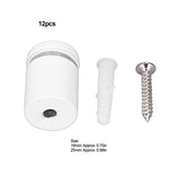 🔩 Orenic 12 Piezas Clavo Separador De Vidrio Publicitario, Tornillos Para Soportes De Letreros De Pared De Acero Inoxidable De 19x25 Mm, Juego De Tornillos Para Clavos Publicitarios De Acero Inoxidable