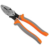 Alicates laterales aislados de 1000 V, diseño de alto apalancamiento, cuchillos endurecidos por inducción, 9 pulgadas Klein Tools -