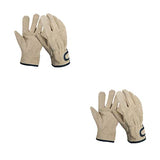 ▶ Guantes ignífugos  para barbacoa con aislamiento térmico, ignífugos, gruesos, Unisex, guantes para asar, protectores de soldadura manual para Chef, alta seguridad contra incendios