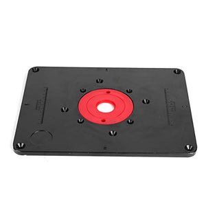 Herramientas Carpintería  Germerse Level-Loc Rings Deluxe Router Base Plate Routers Tool Precisión Negro y Rojo para carpintería doméstica