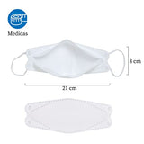 ▶ Mascarillas desechables  Set de 10 Cubrebocas Certificado KF94 Estilo Coreano. Máscara facial para adulto protección premium de 4 capas de filtración y proteccion contra particulas. Ajustador nasal oculto.