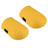 Cheresouse Rodilleras - 1 par de Rodilleras de EVA Rodilleras Ajustables Equipo de protección para Rodilleras para Hombres, Mujeres, construcción, jardinería, Suelos (Amarillo)