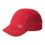 ▶ Gorra de Seguridad, Ligera, de Seguridad, Resistente, protección para la Cabeza, Transpirable, Gorra de protección para la Cabeza (M18109H-rojo-ala Corta)
