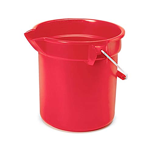 Rubbermaid Commercial Products FG296300RED Brute Resistente, Resistente a la corrosión, cubeta Redondo, Rojo